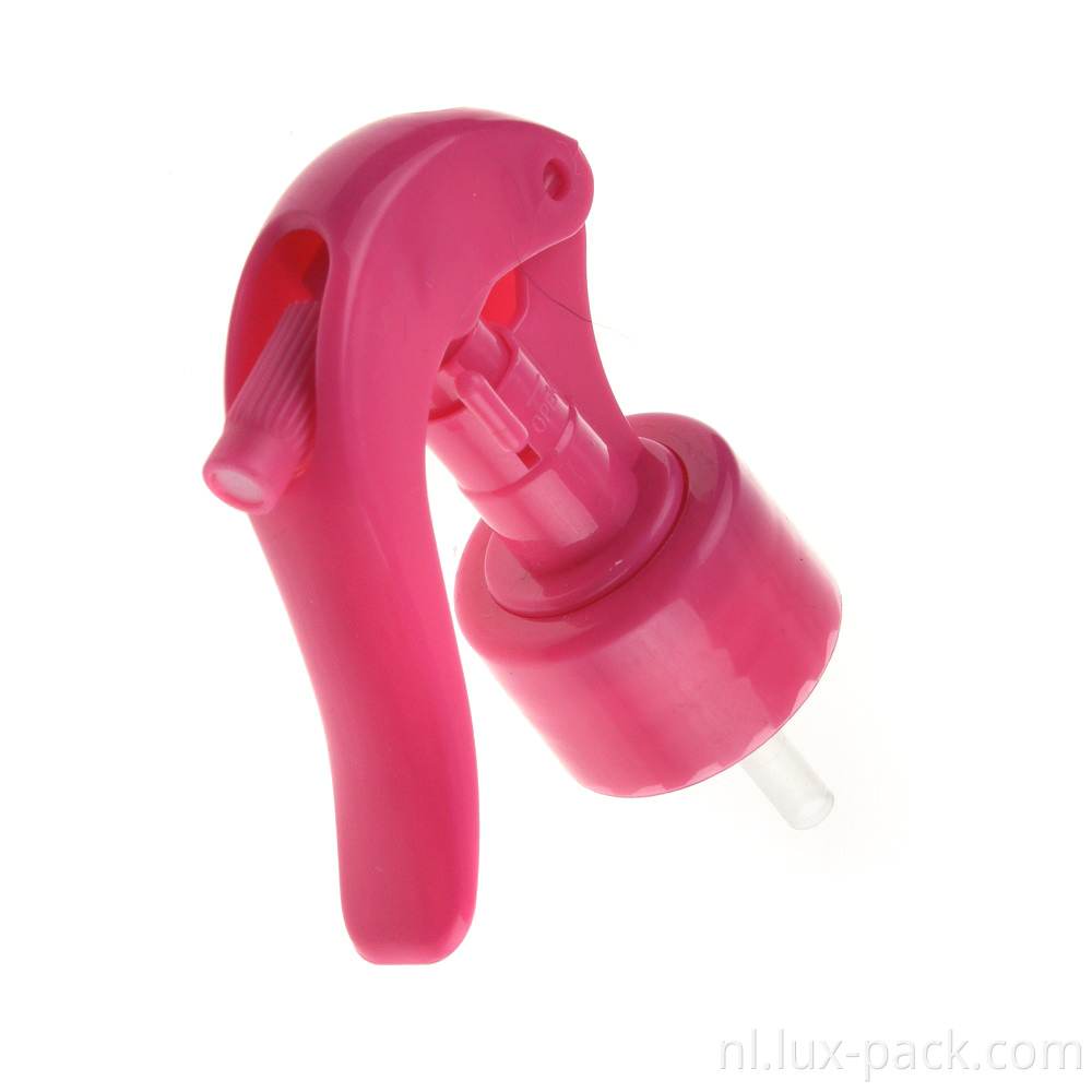 Hoge viscositeit fijne mist sproeieruinpomp spuiter groothandel witte trigger spuiter mini trigger